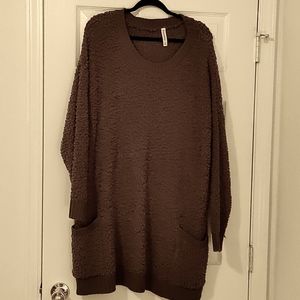 ZENANA OUTFITTERS COZY POPCORN SWEATER *Army Green Plus Size 2X